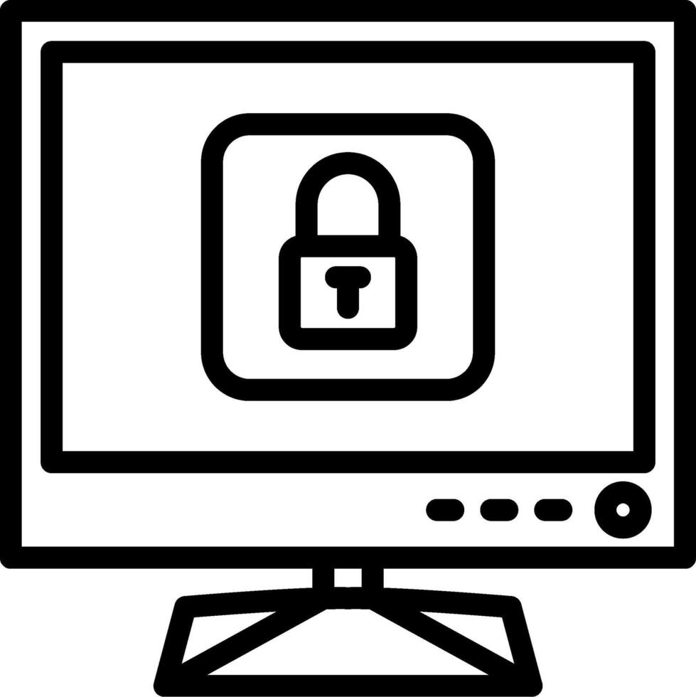 Smart tv lock screen feature vector