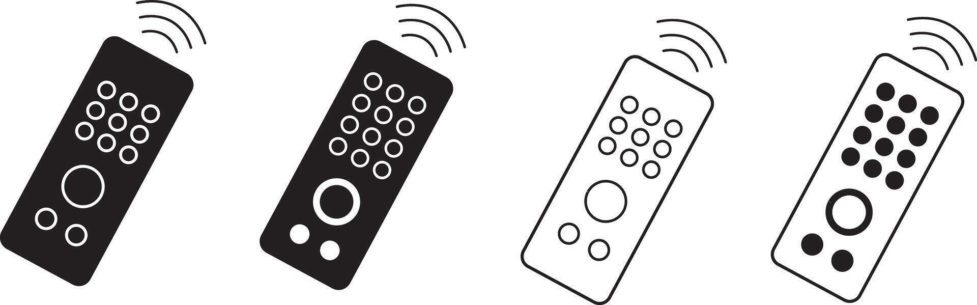 remote control icon. television icon sign .Remote icon in thin outlined.illustration on white , glyph style, vector