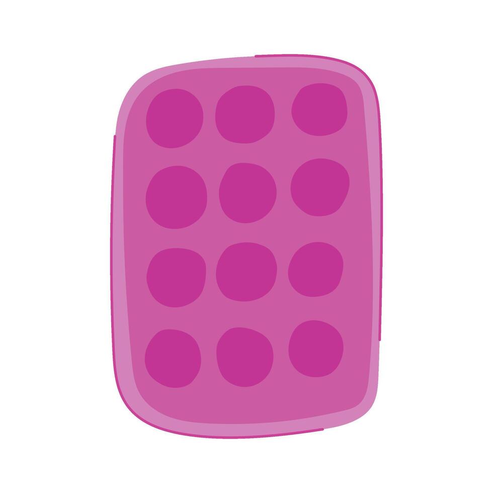 fresh storage herb freezing tray cartoon vector