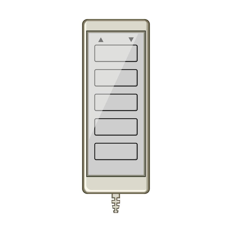 medical siderails bed control cartoon element vector