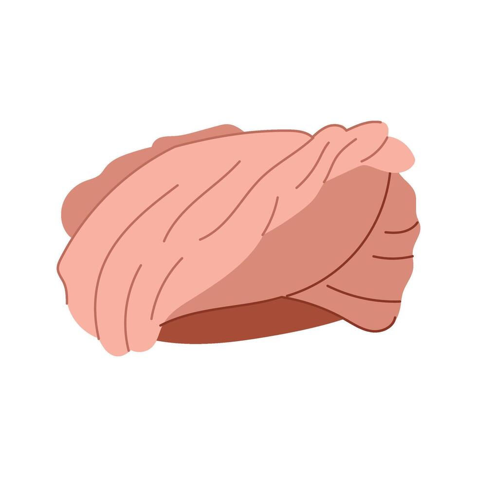 oriental pagri headdress cartoon illustration vector