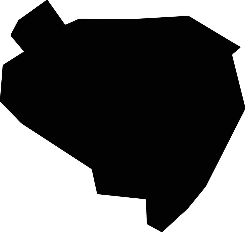 Taquaritinga do Norte Brazil silhouette map vector