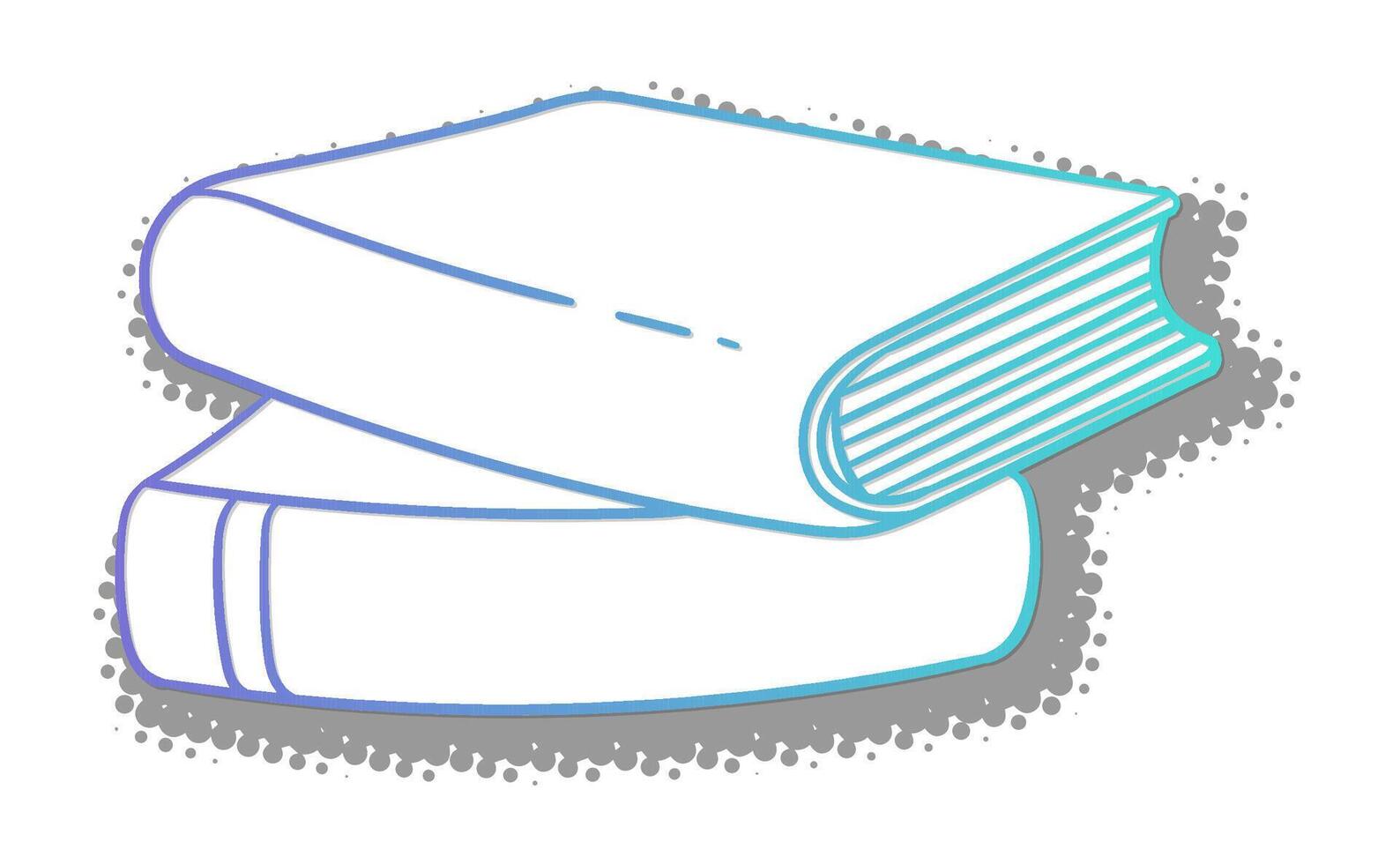 Stacked books on a textured surface showcasing reading materials vector