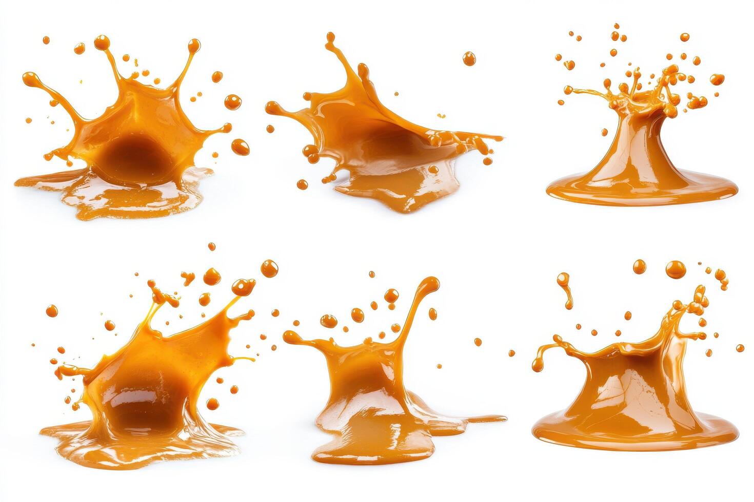 Elegant Golden Oil Splashes for Creative Projects photo
