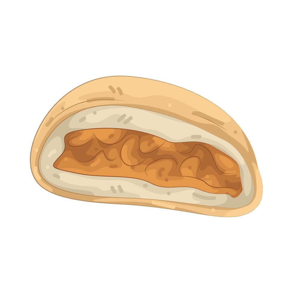 Illustration of Chicken Wrap vector
