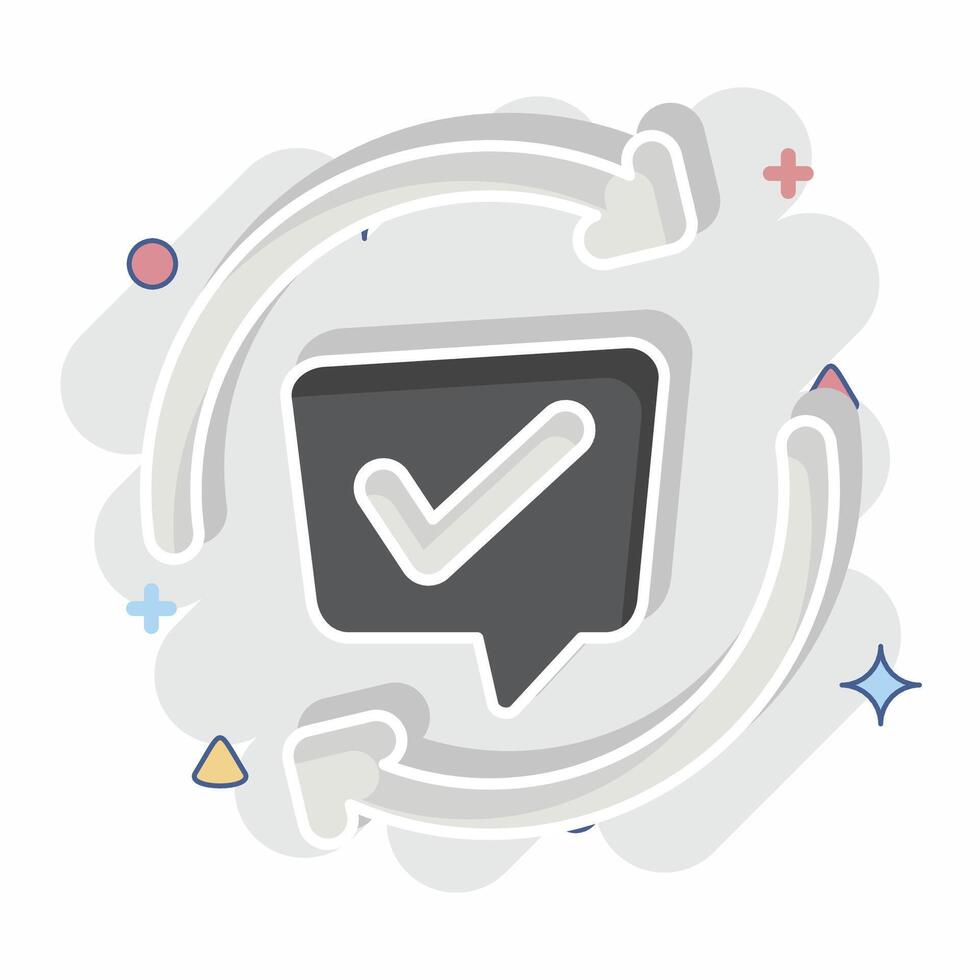 Icon Comments. related to Speech symbol. comic style. design editable vector