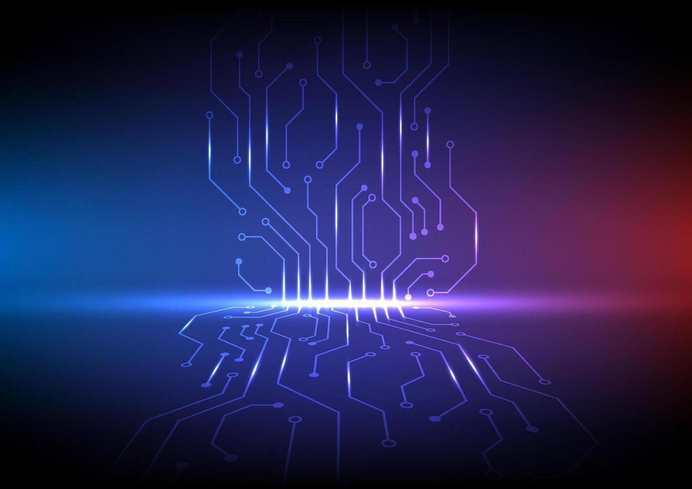 Future Circuit Board Digital Network. Design for futuristic circuit board background with data connections vector