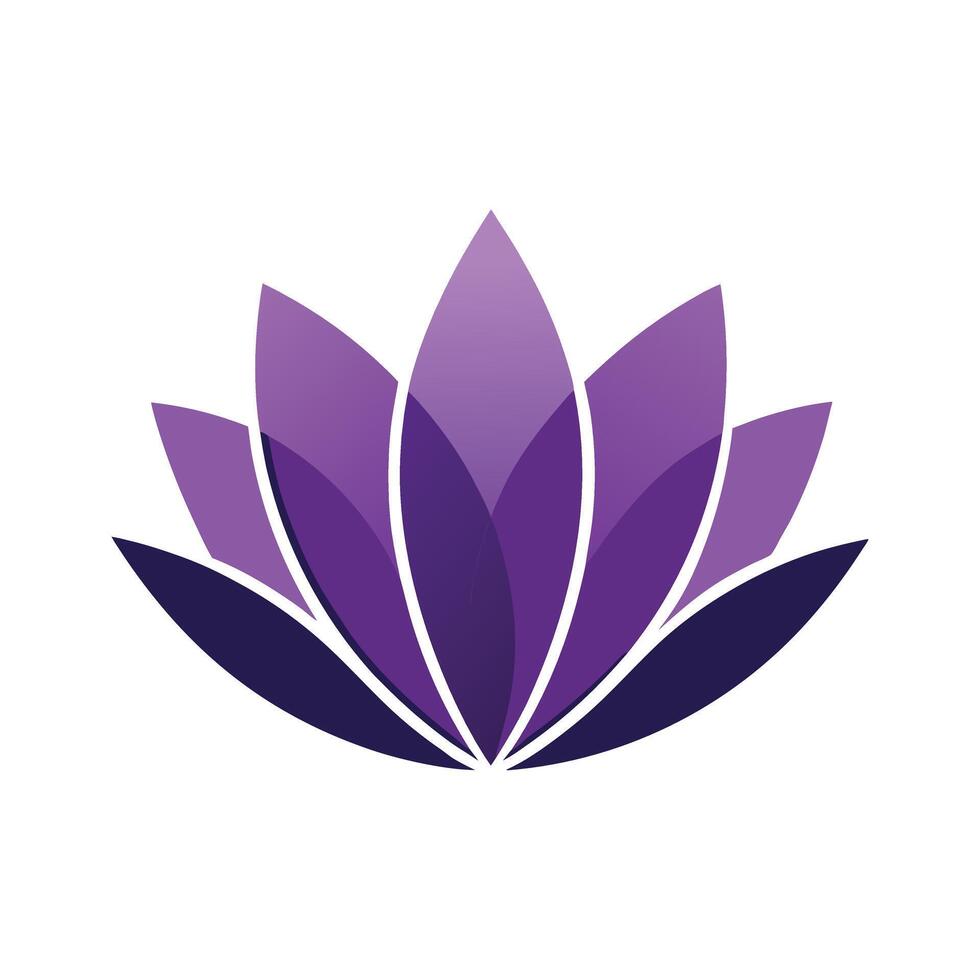 Purple Lotus Bloom A Symbol of Peace and Harmony vector