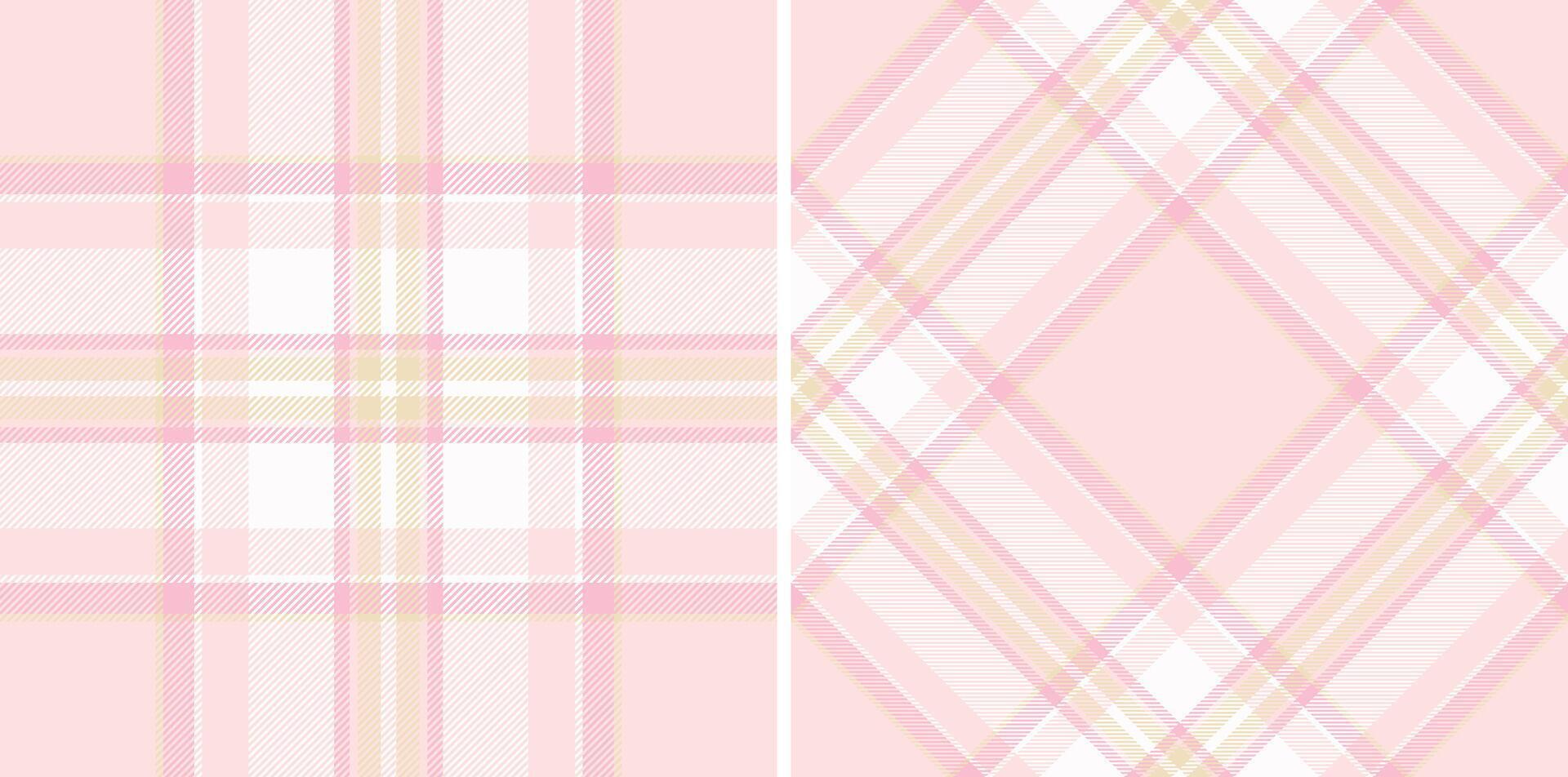 Soft pink plaid textures. Elegant seamless checkered patterns, perfect for fabrics, backgrounds, digital design. Use for spring, baby items, more vector