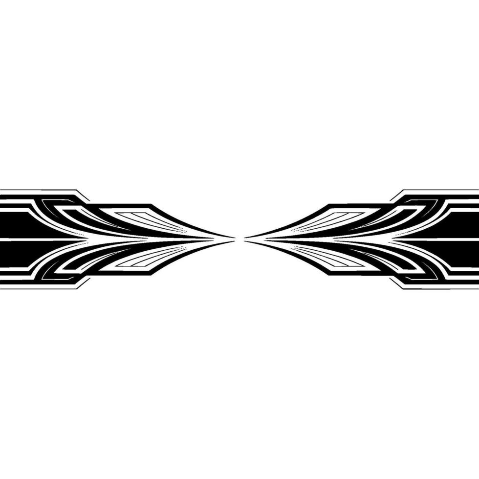 Geometric Symmetry in Black and White Abstract Element vector