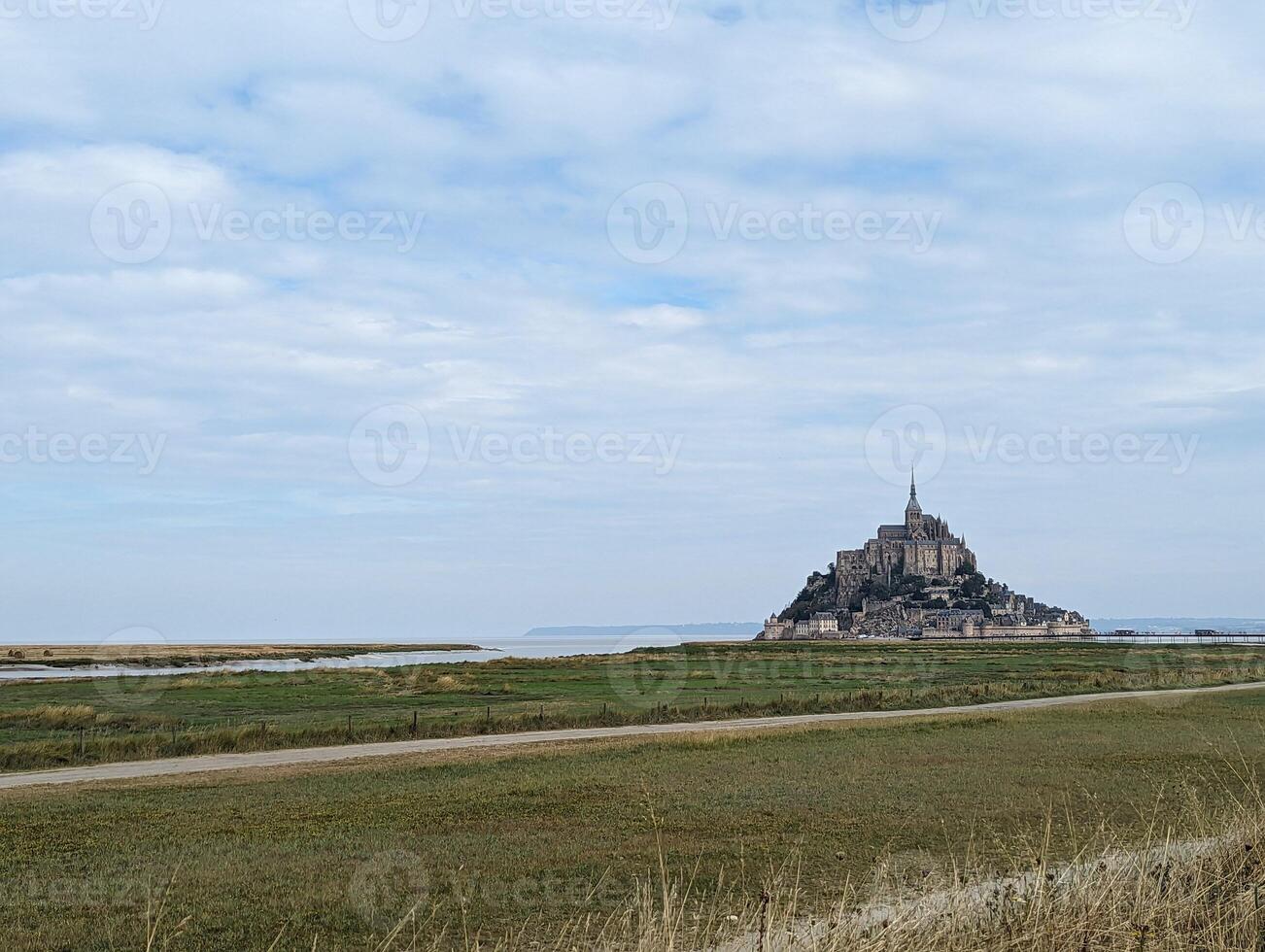 Mont Saint Michel a Historic Coastal Village with an Ancient Abbey photo