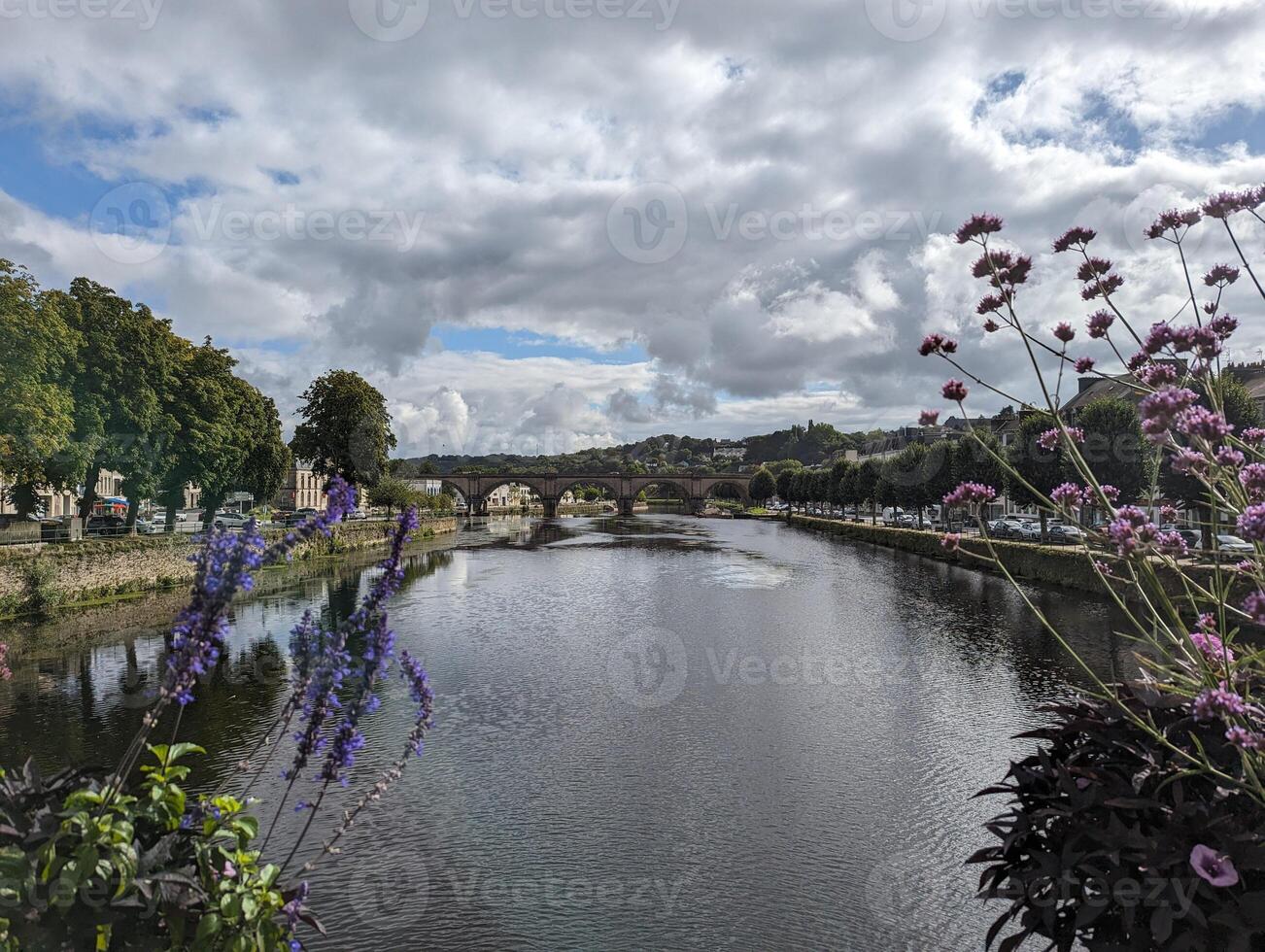 Scenic Reflections in Chateaulin Beauty of Nature in a Cosy French Village photo