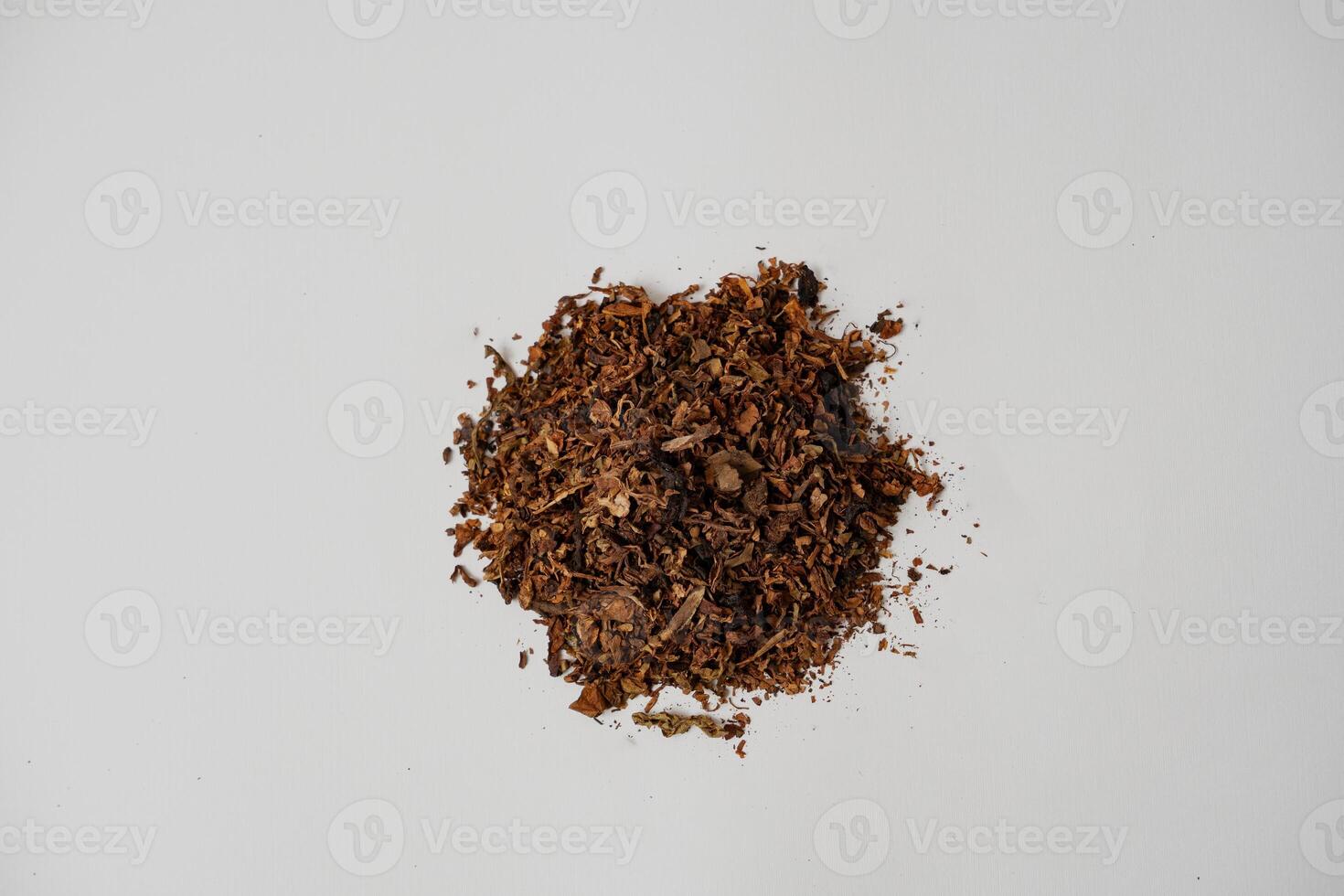 fine tobacco on the white background photo