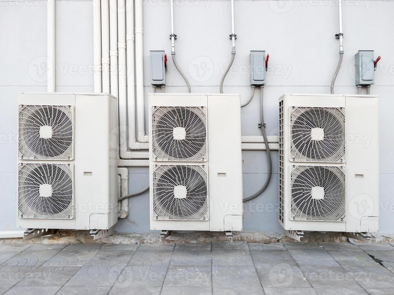 The compressor unit of the air conditioning system. photo