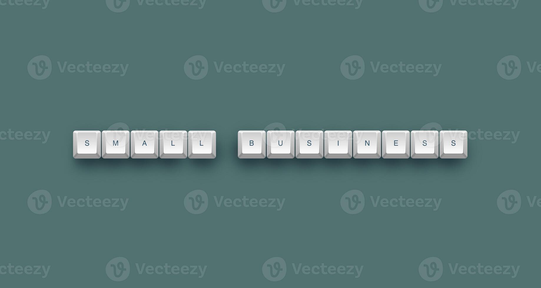 small business text on a 3d keyboard button with shadow concept series 1917 photo