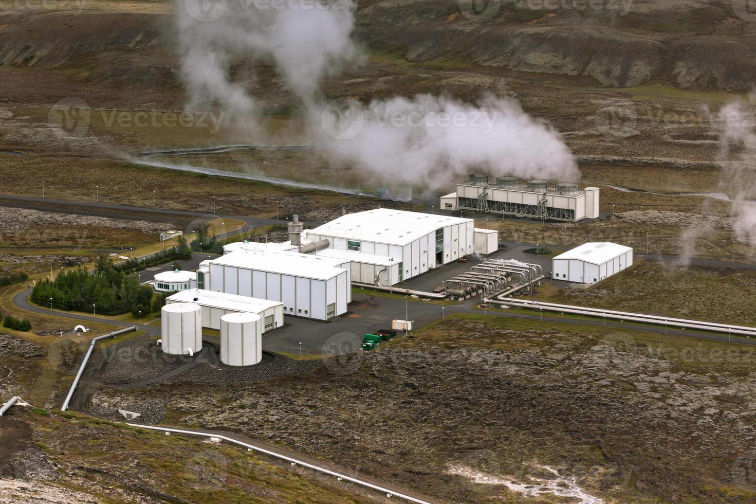 Geothermal Power Station in Iceland photo