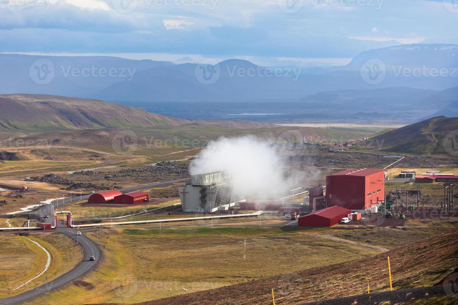 Geothermal Power Station in Iceland photo