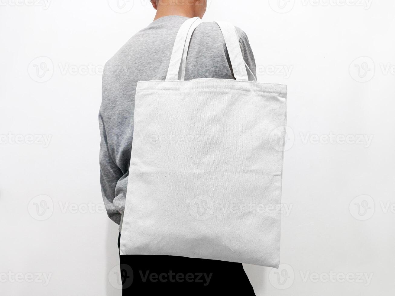 Canvas tote bag front view photo