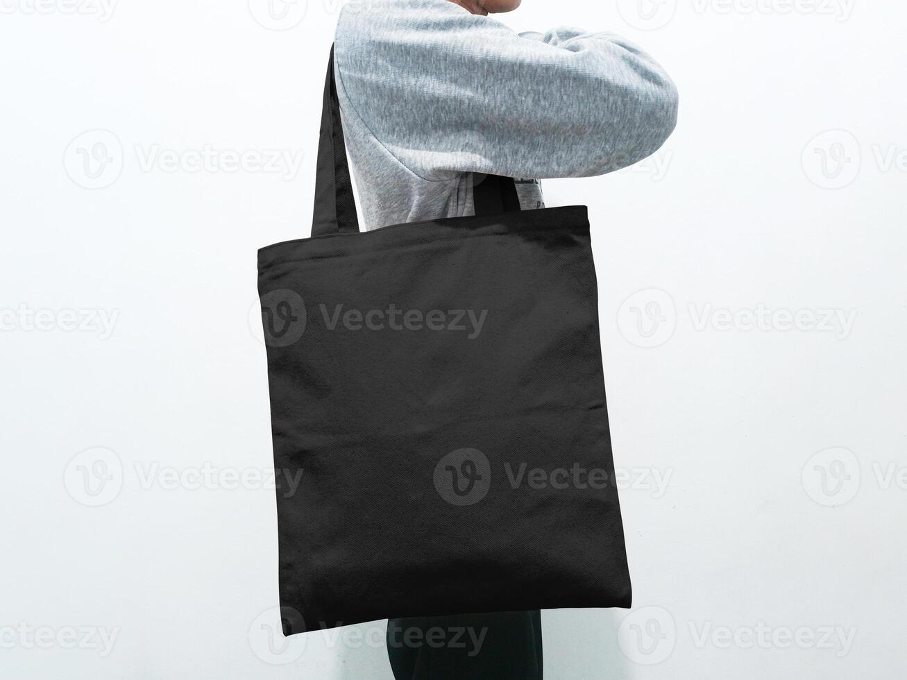 Canvas tote bag front view photo