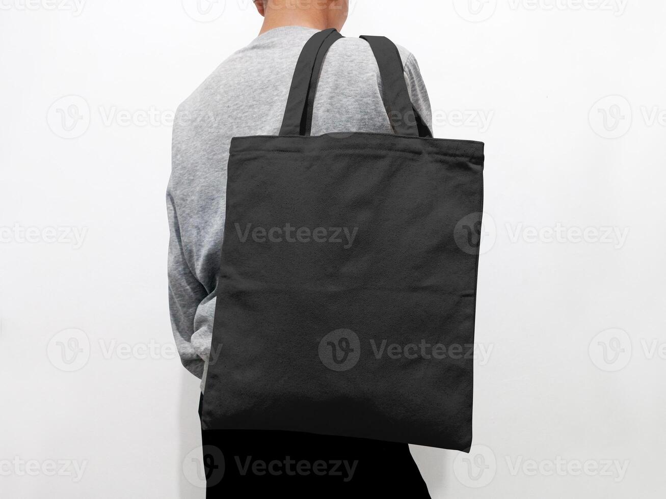 Canvas tote bag front view photo