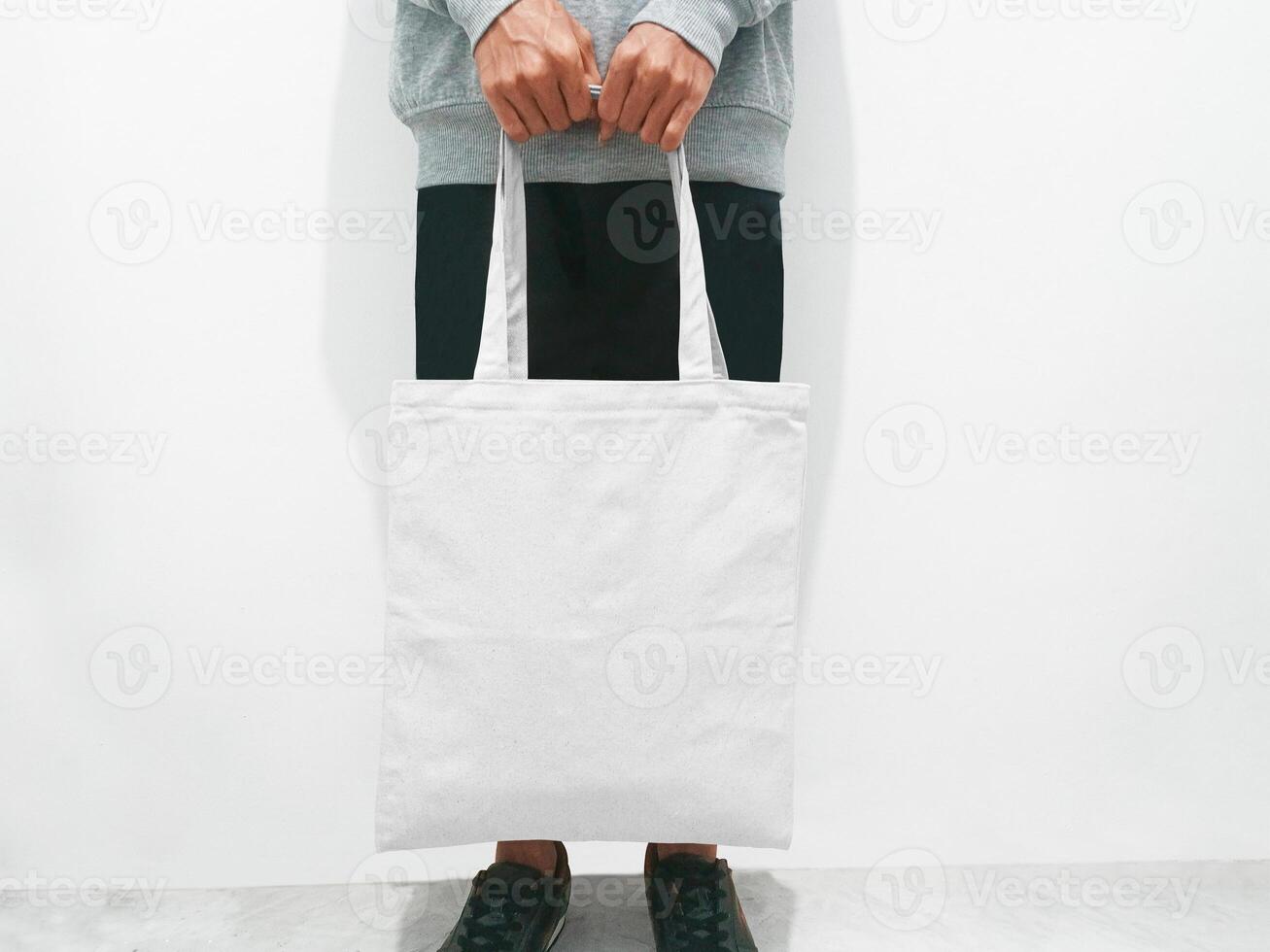 Canvas tote bag front view photo