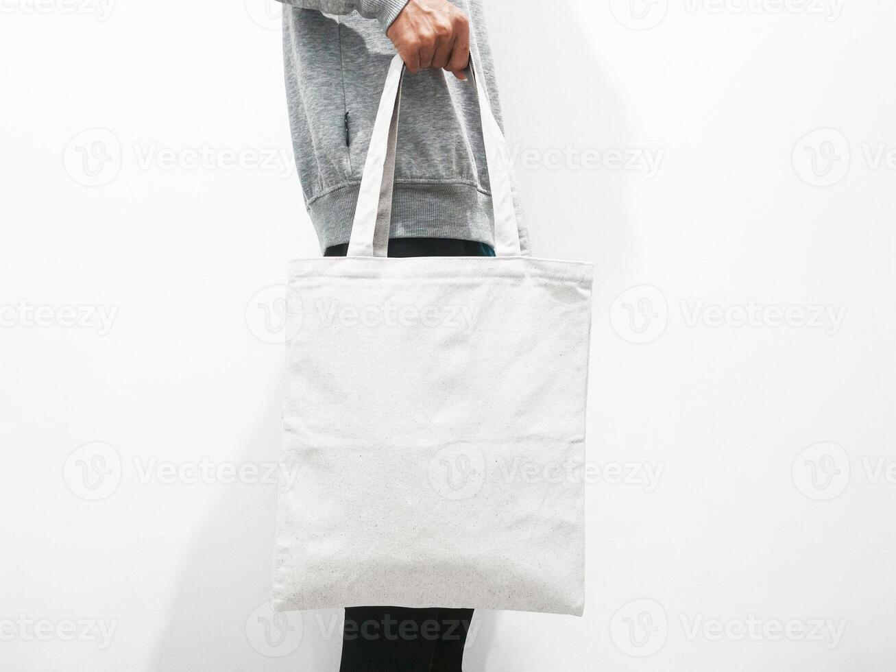 Canvas tote bag front view photo