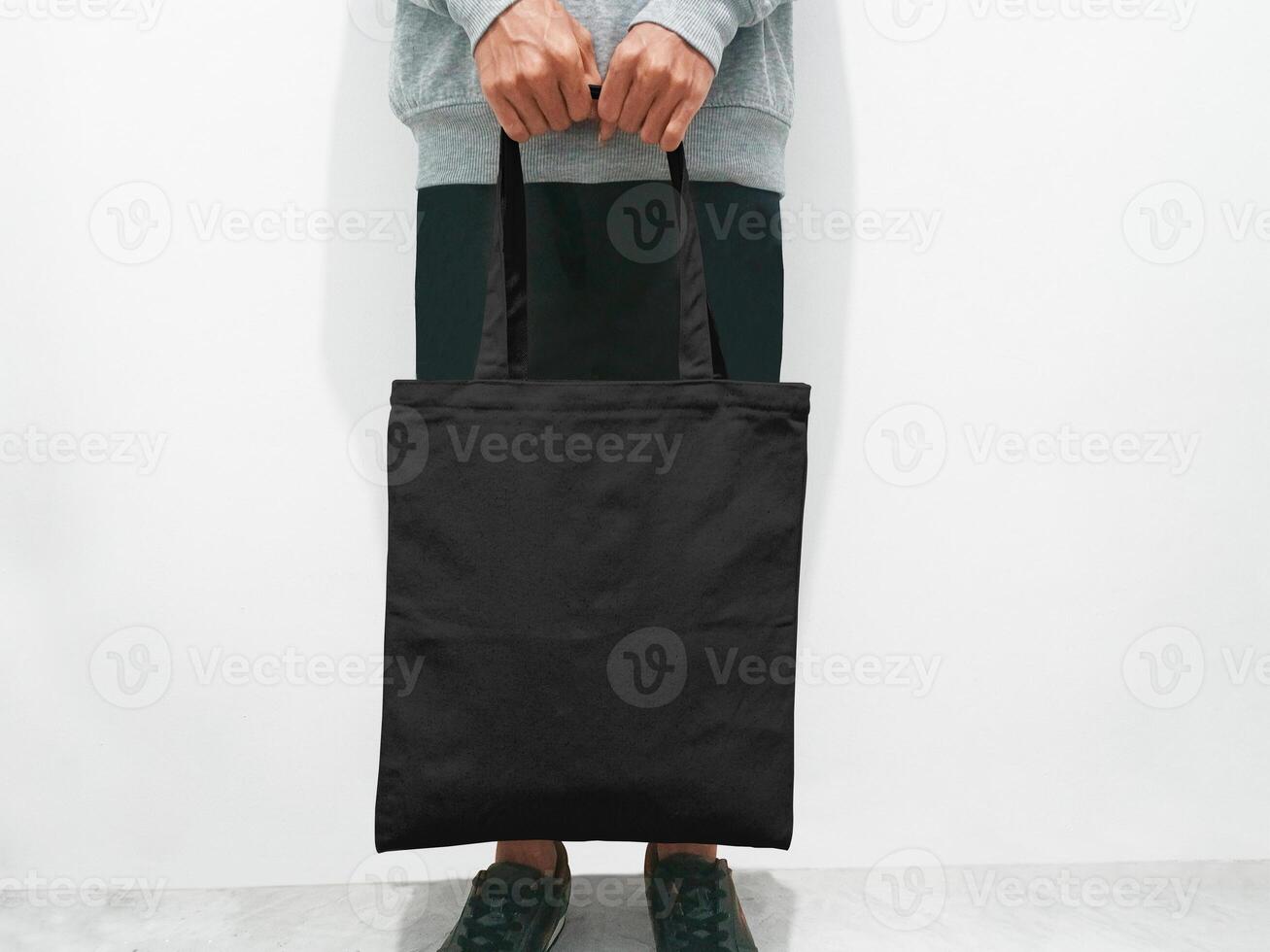 Canvas tote bag front view photo