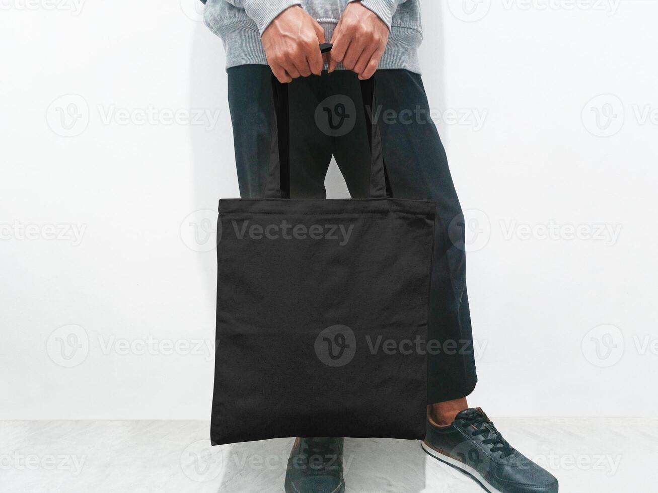 Canvas tote bag front view photo