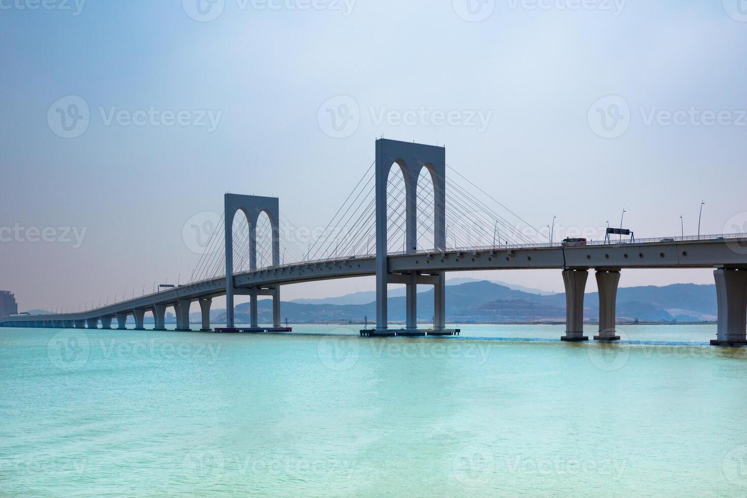 View of Sai Van Bridge in Macau photo