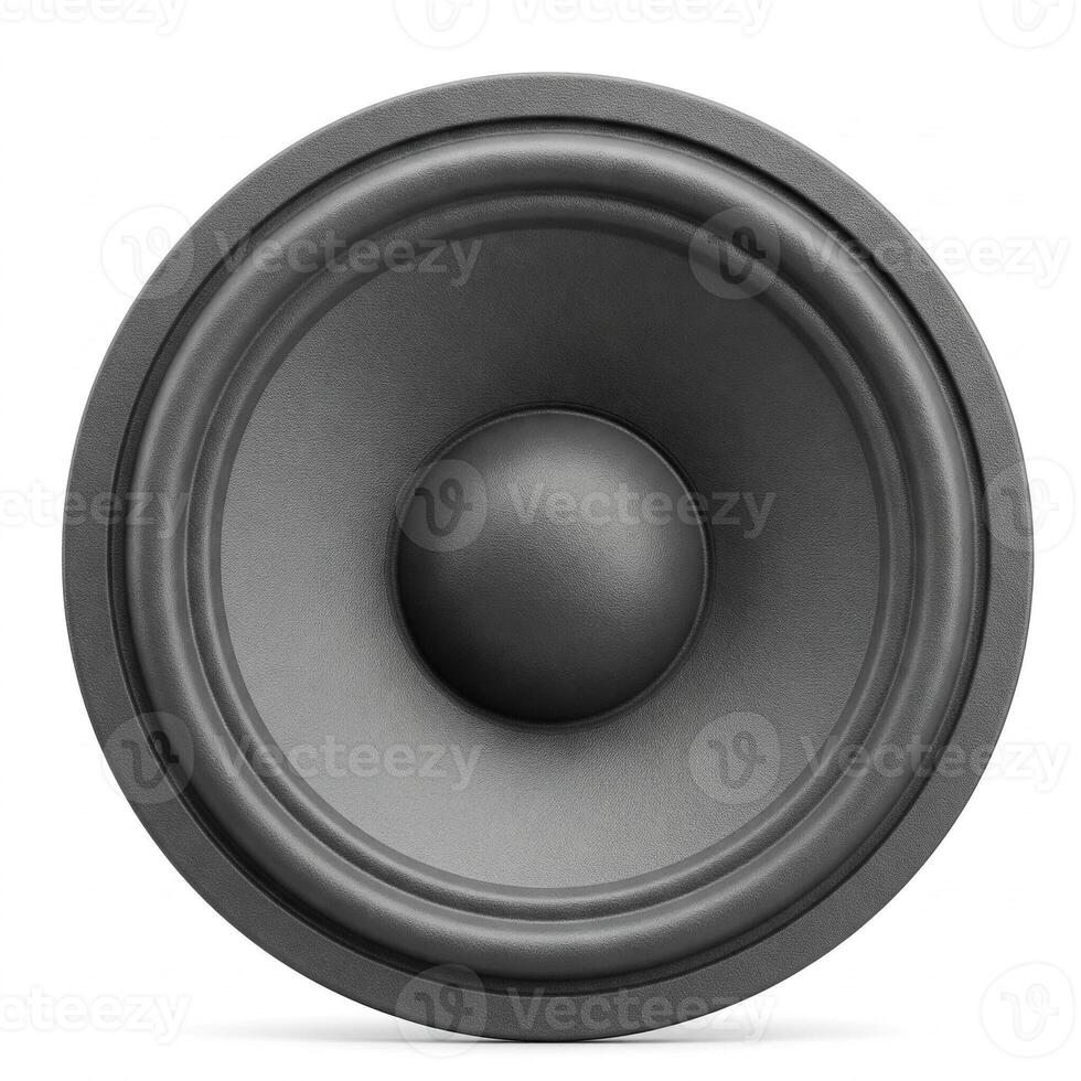 3D illustration of a speaker cone isolated on white photo