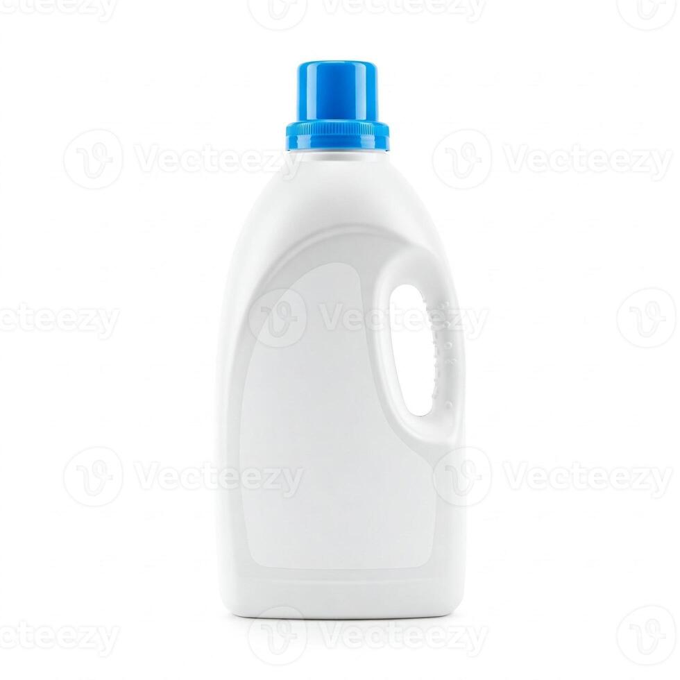 A mock detergent soap bottle isolated on white photo