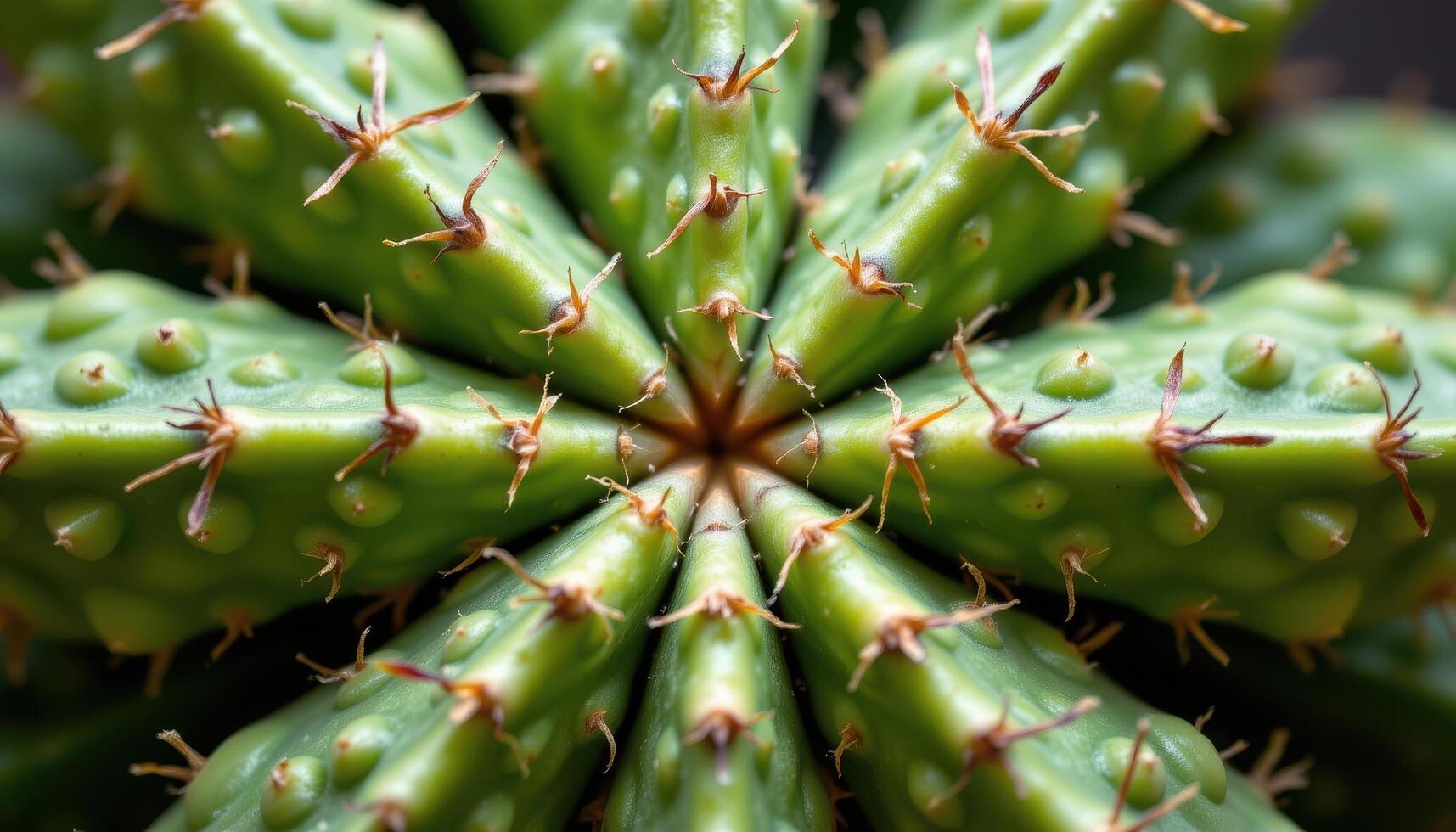 close up view of a cactus forming an x shape naturally from crossed segments. photo