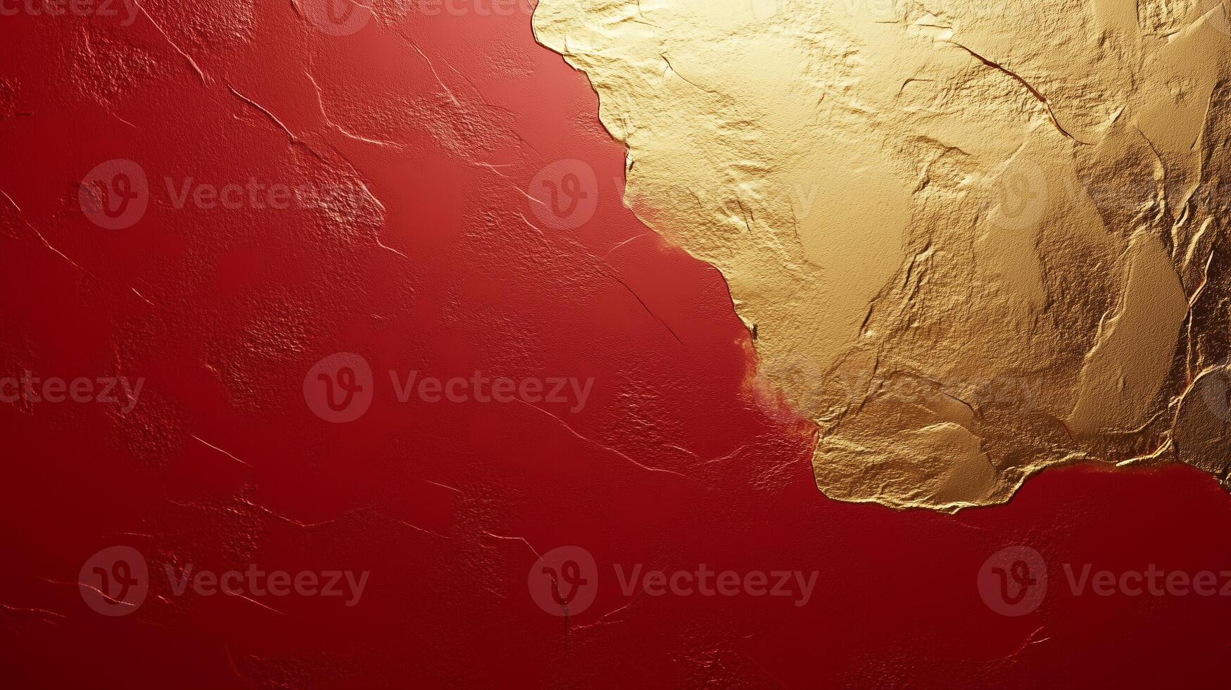 Red and gold background, textured metal, elegant design photo