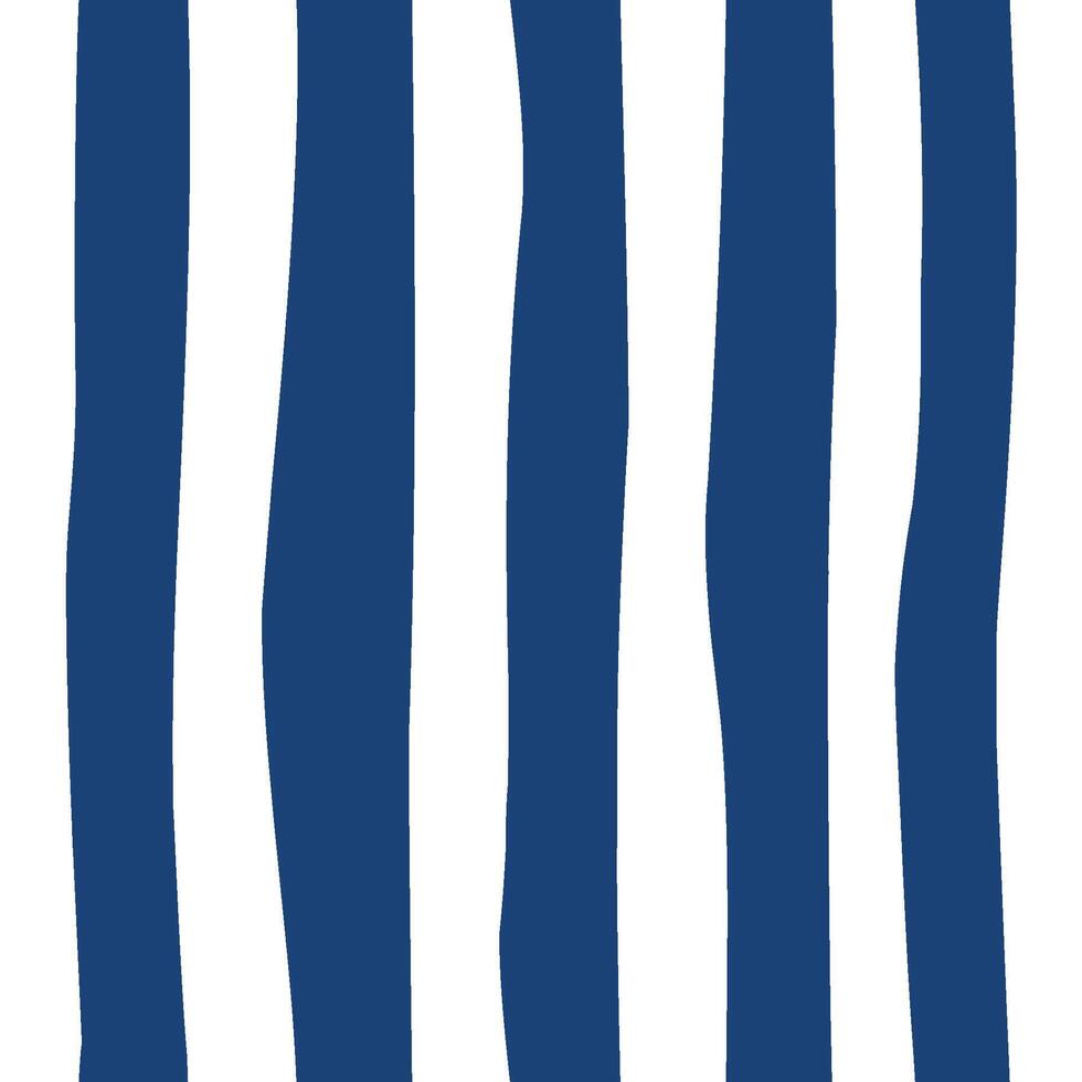 Navy hand drawn vertical striped seamless pattern. Cute paint stripe repeat background, blue wrapping, wallpaper, textile design with strokes, line backdrop vector