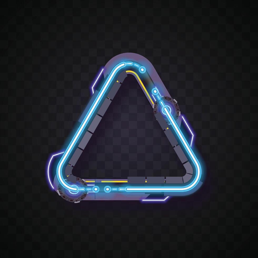 Triangle banner. Simple banner. Futuristic banner set. vector