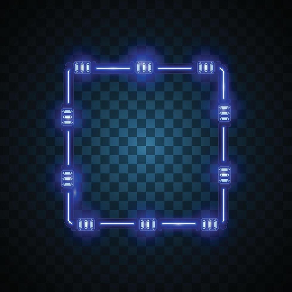 Square abstract banner. Futuristic banner. vector