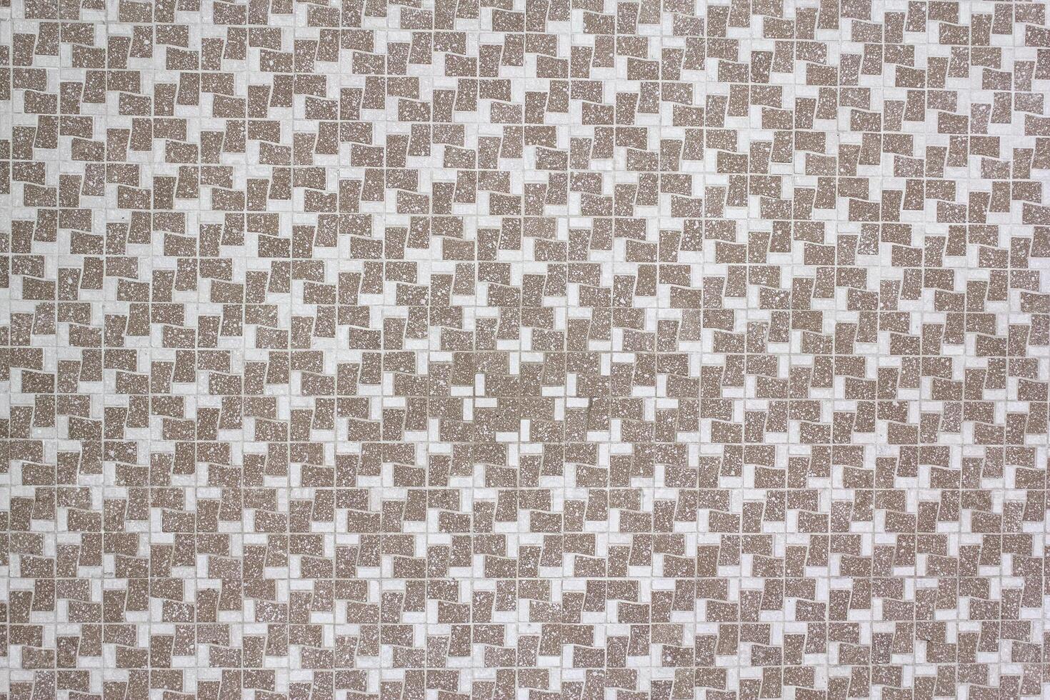 Vintage Asian geometric pattern is on floor. Retro abstract pattern. photo