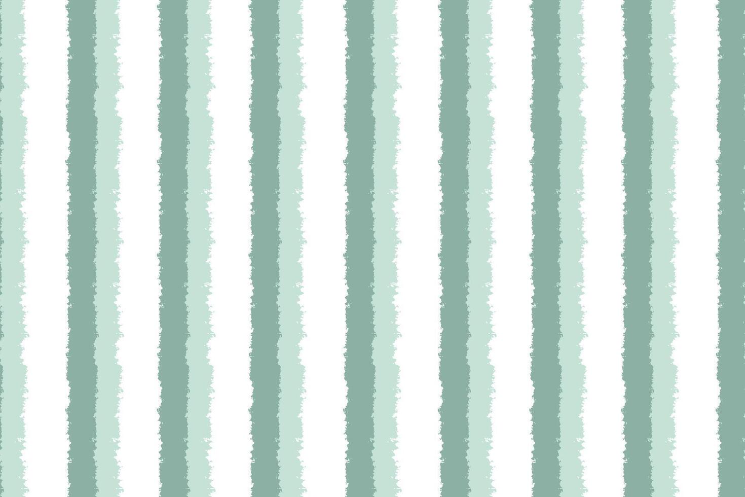 Seamless vertical stripe pattern in pastel green hand-drawn style. Perfect for fabric, gift wrap, packaging, and background design. vector