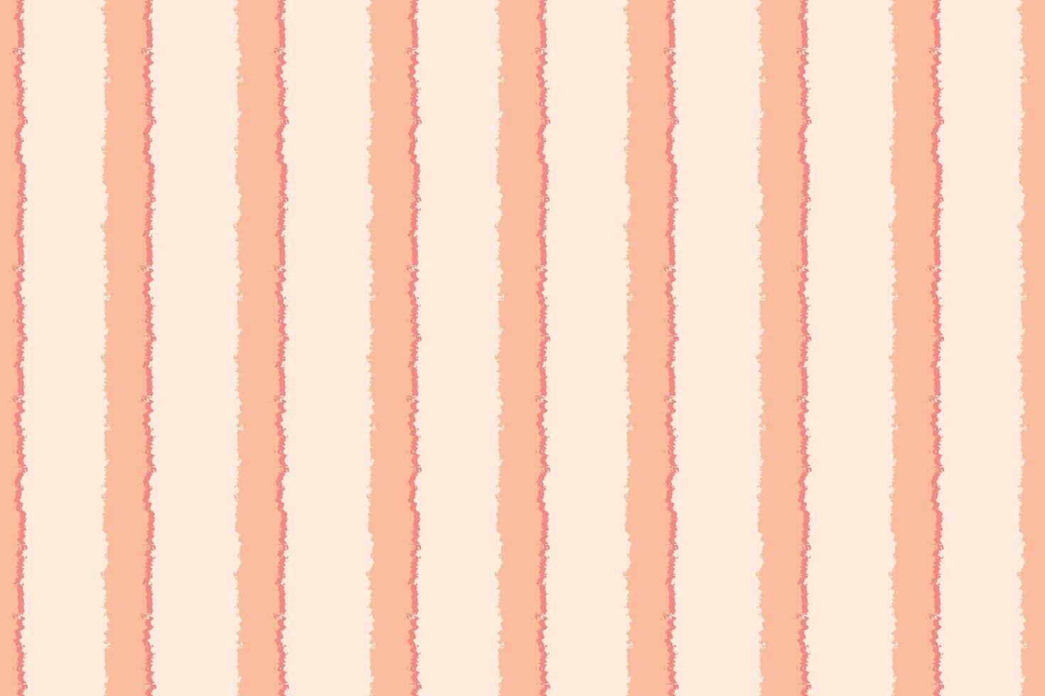 Pastel Orange Vertical Stripes Seamless . Hand Drawn Soft Pattern for Kids Fabric and Packaging. vector