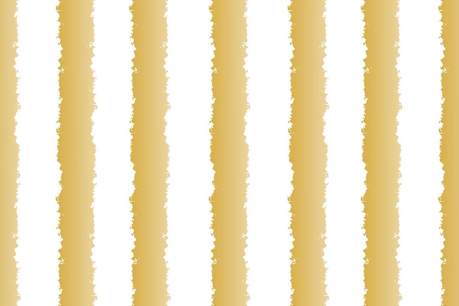 Seamless vertical stripe pattern in hand-drawn gold tone. Ideal for fabric, gift wrap, packaging, and background designs. vector