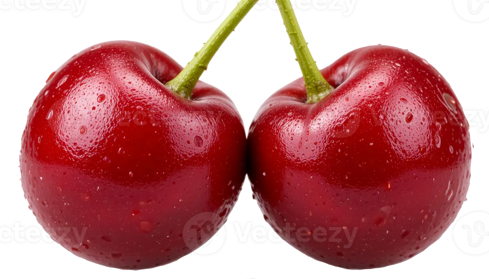 Fresh Red Cherry Isolated on Transparent Background png