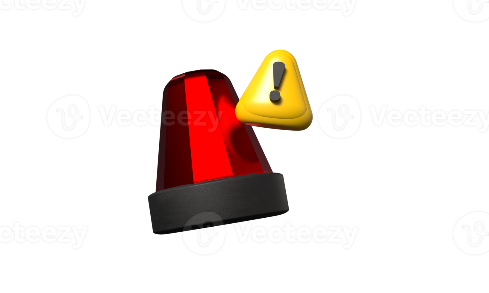 Red siren signal warning sign yellow orange color triangle sign warning danger security protection emergency alert police object attention red orange siren warning danger notification png