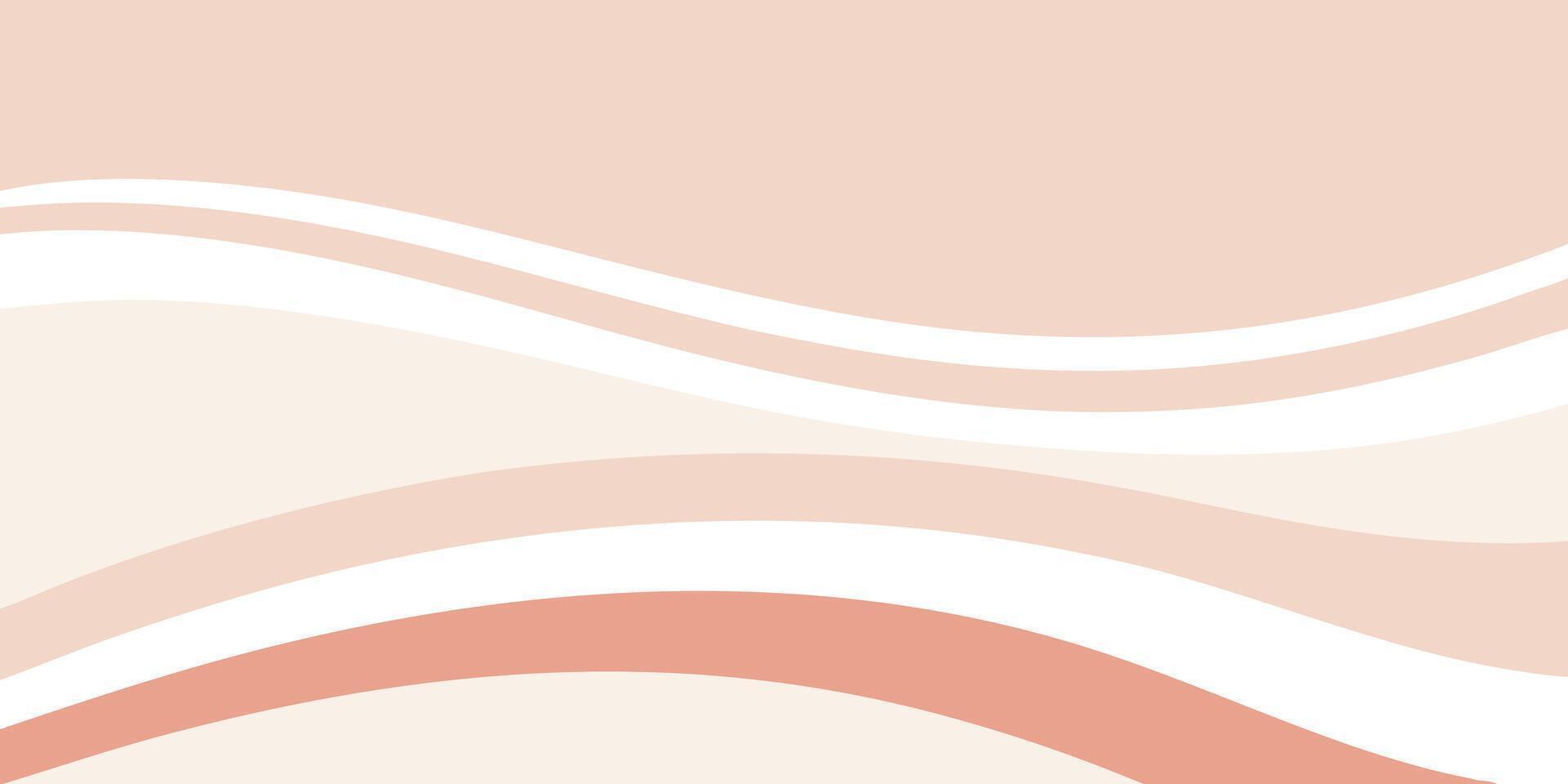 Ivory blush wave pattern graphic design with Ombre effect on a vertical waves abstract vector