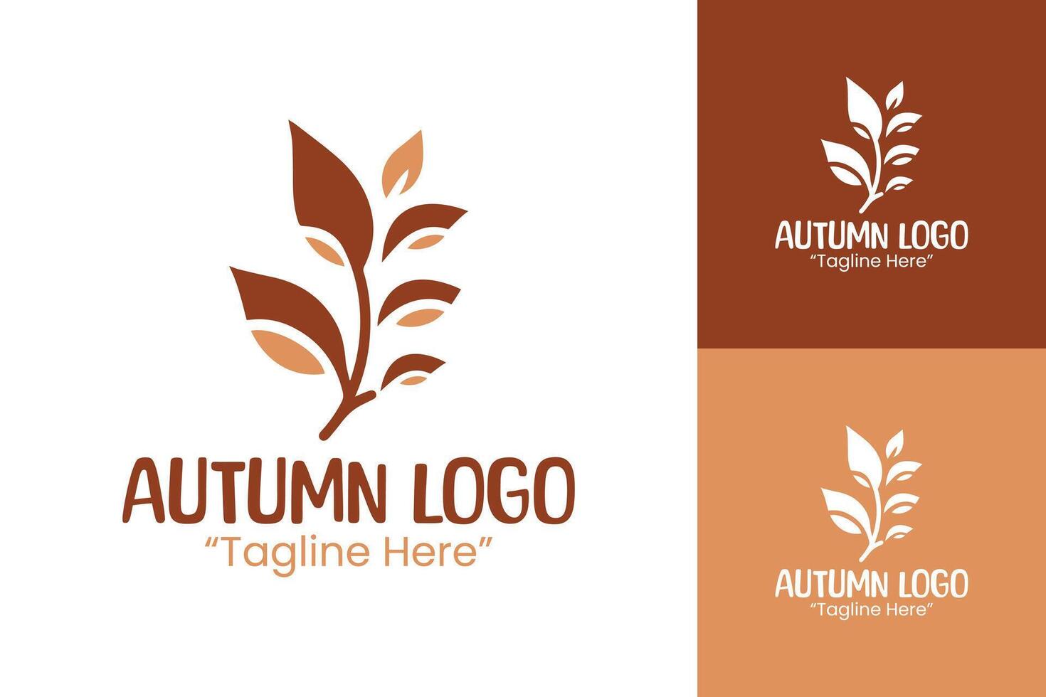 Exclusive Autumn Leaf Logo for Seasonal Event Branding and Promotion vector