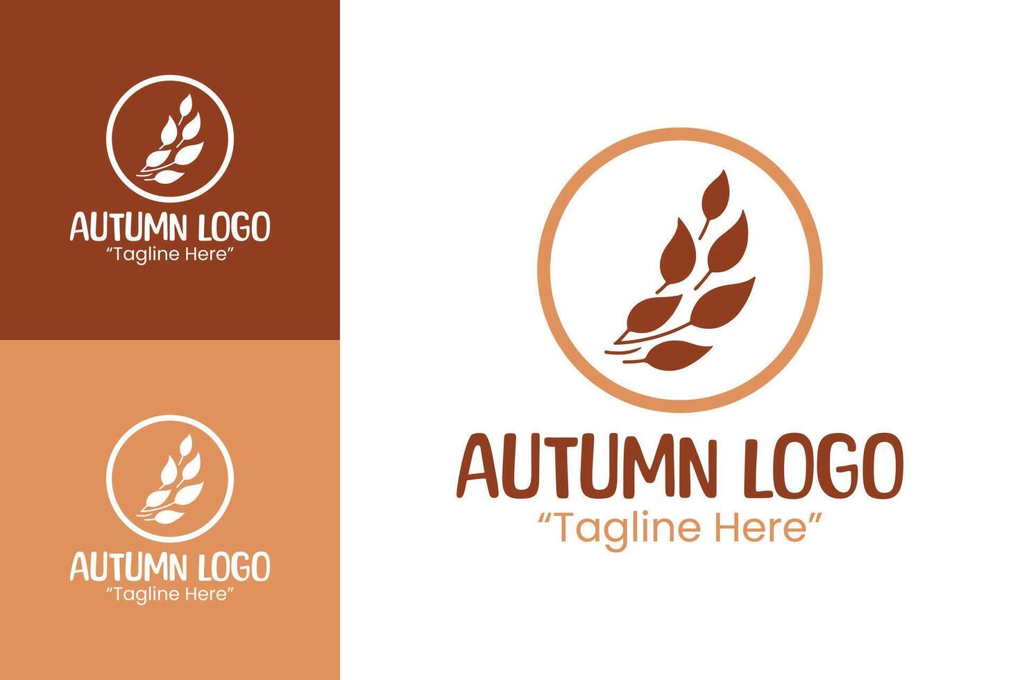 Creative Autumn Leaf Logo Design for Seasonal Branding and Event Promotion vector