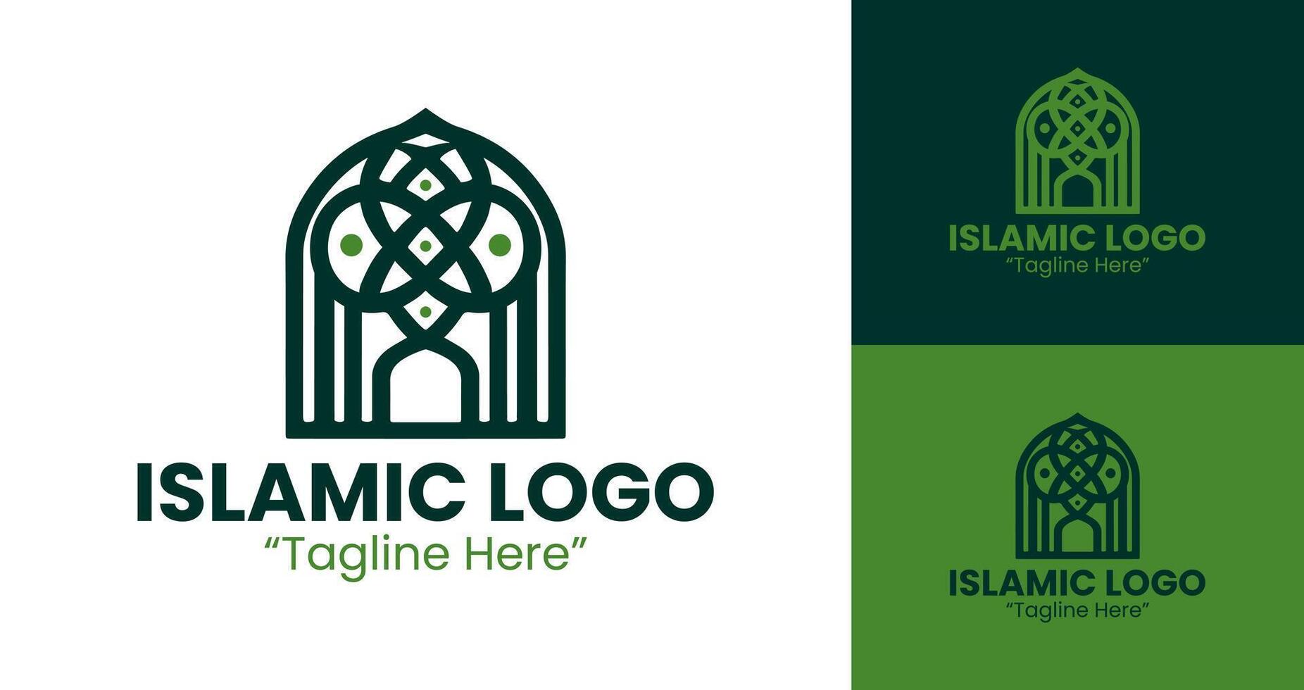 Modern Dynamic Dome Logo for Event and Islamic Branding vector