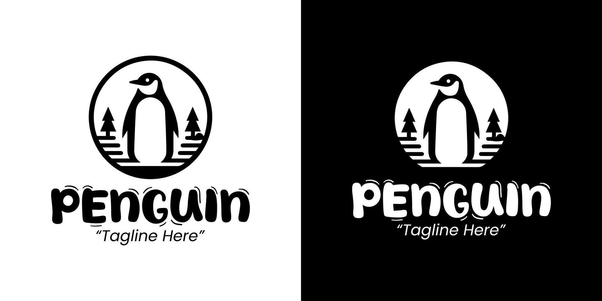Unique Penguin Logo for Business Branding and Professional Identity vector