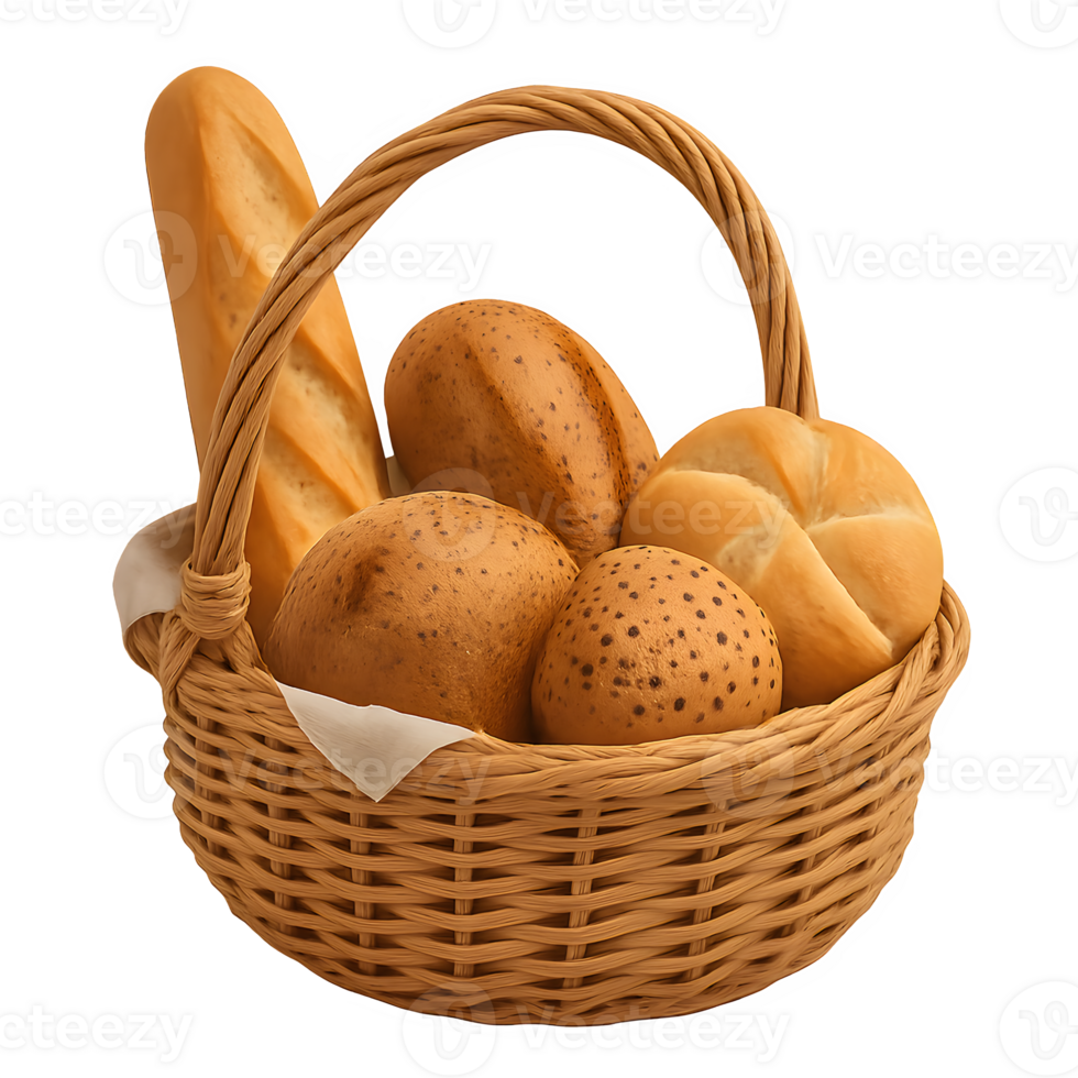 Basket Full of bakery png