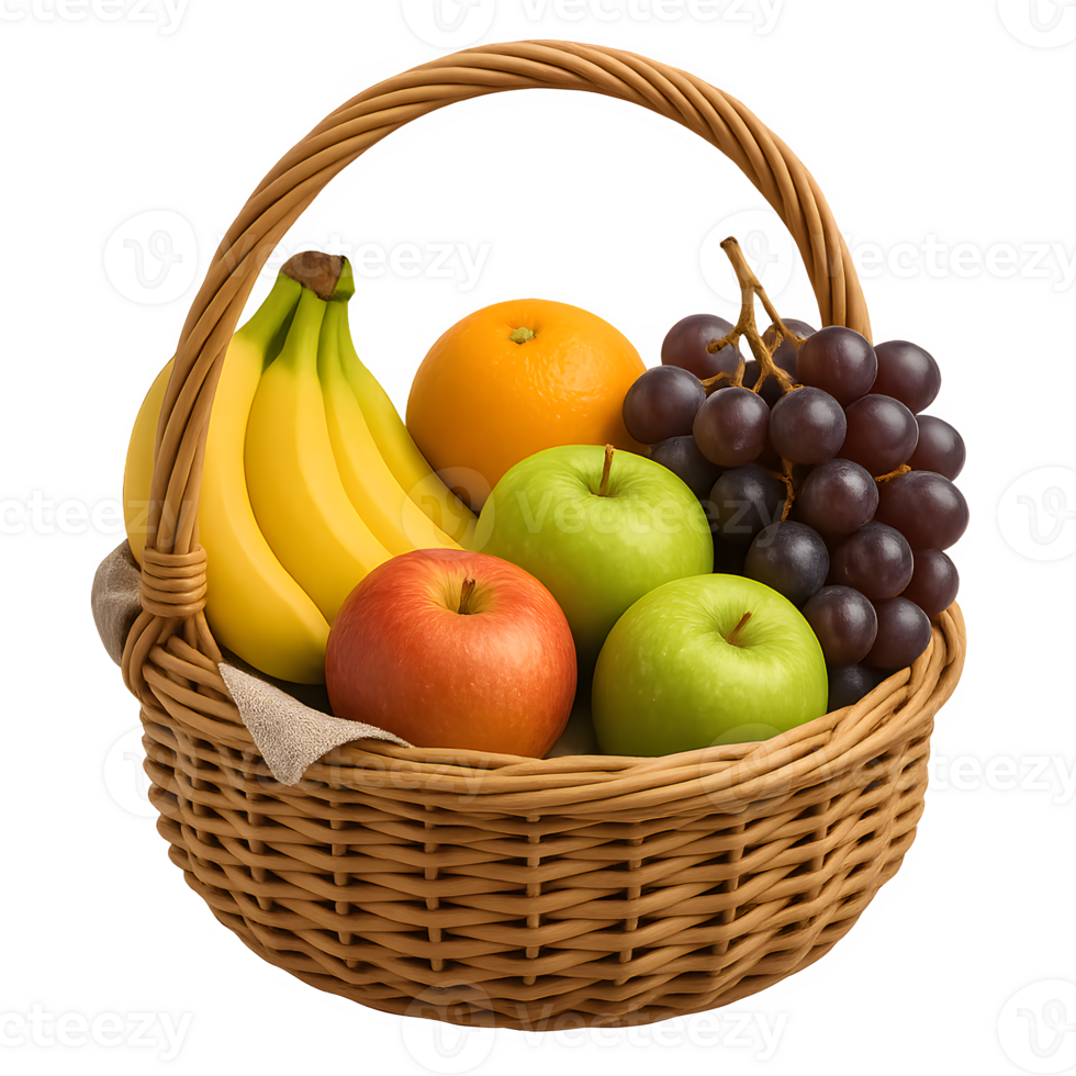 Basket Full of Fruit png
