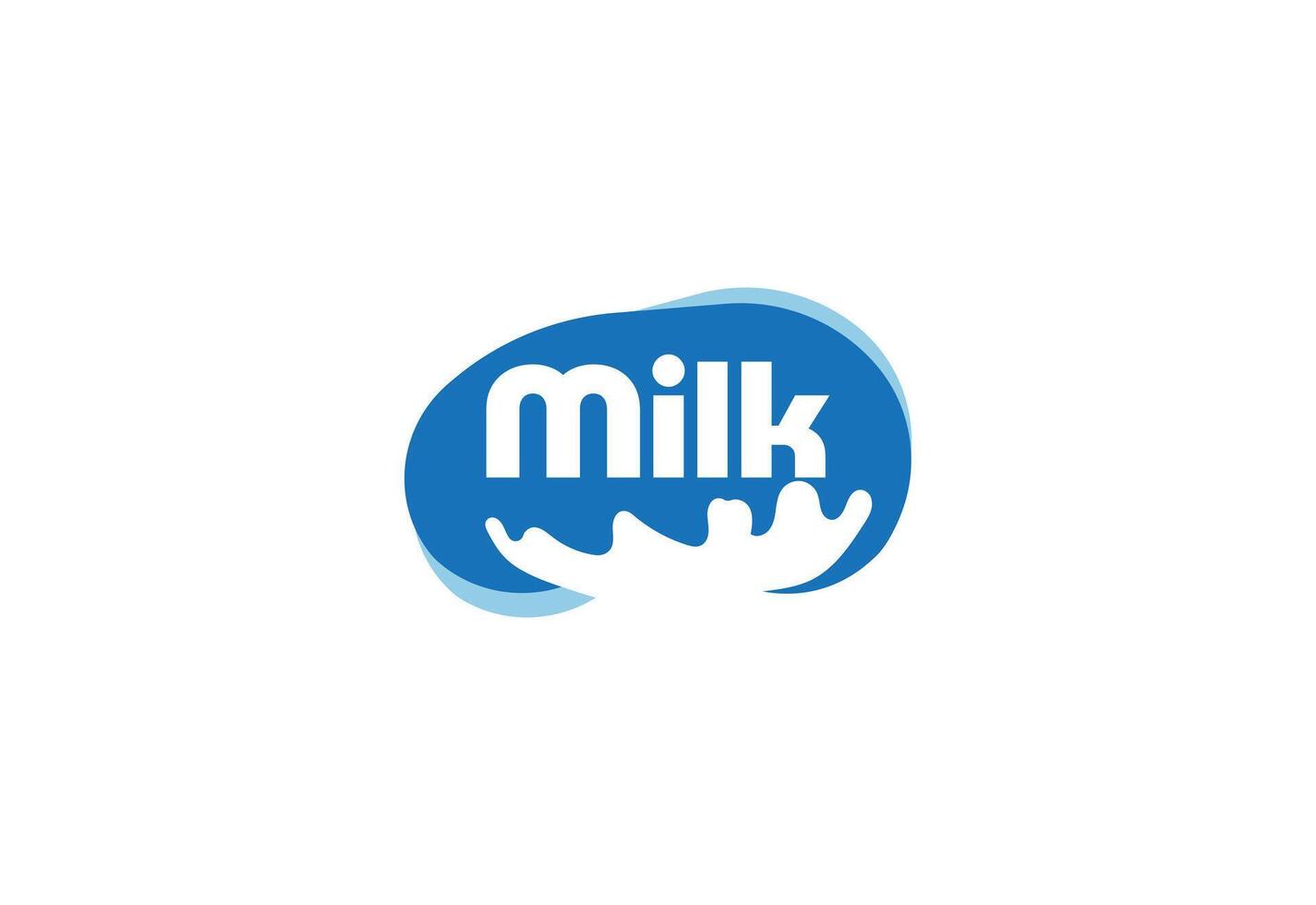 Fresh Splash Cow Milk logo Concept, design Template vector